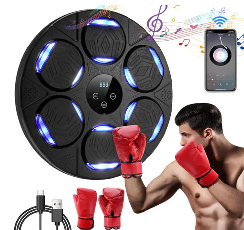 Máquina de boxe inteligente + LUVAS GRÁTIS APENAS HOJE!
