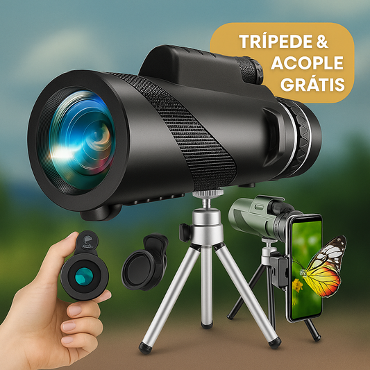 VISIONÁRIO™ – Telescópio/Lente Portátil com Visão Noturna